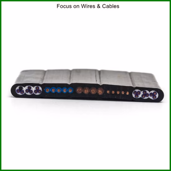 Cavi per ascensore piatti flessibili da 2,5 mm 4 mm che si piegano facilmente per attrezzature per gru di sollevamento